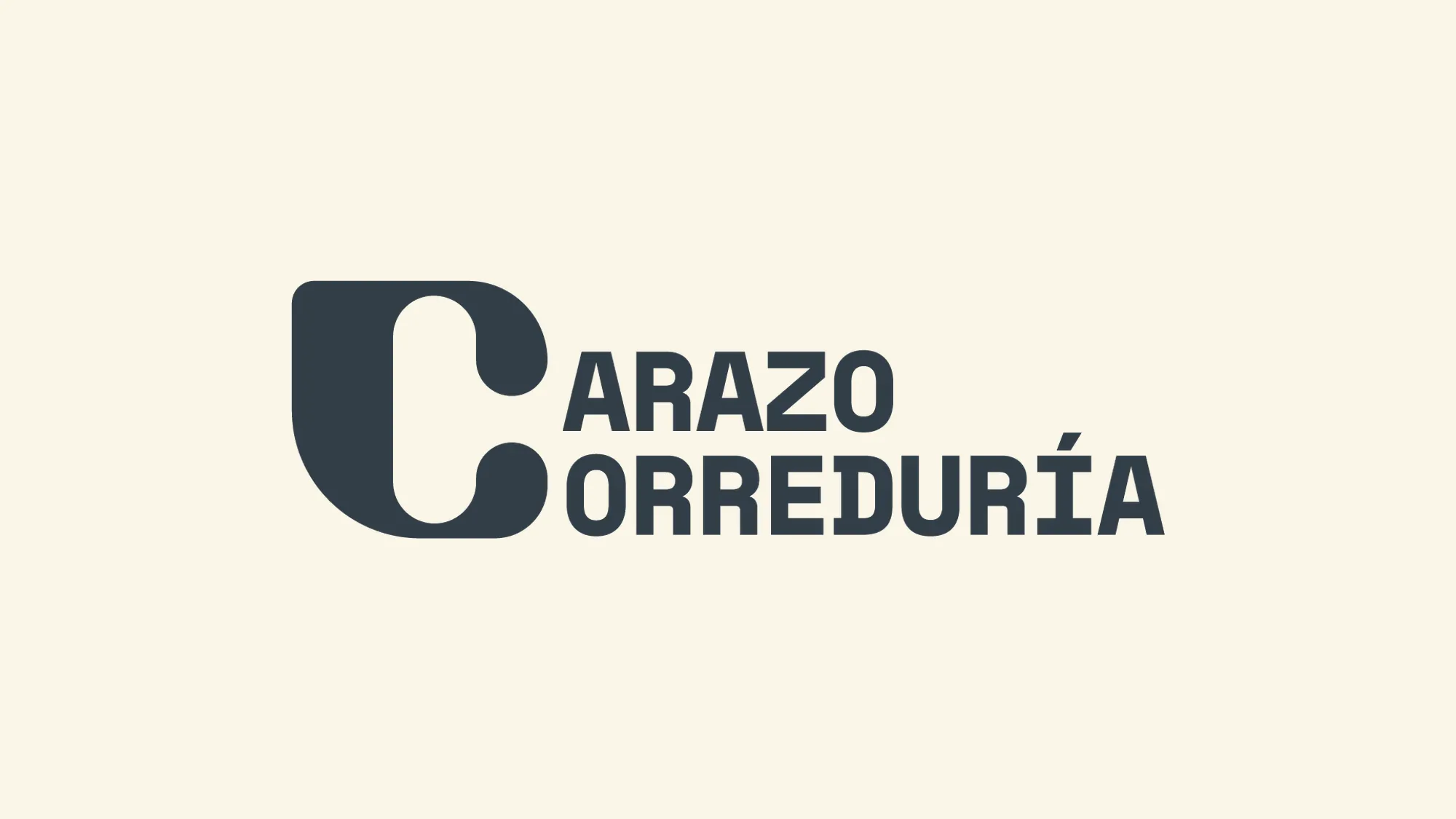 Logotipo de Carazo Correduría en azul marino