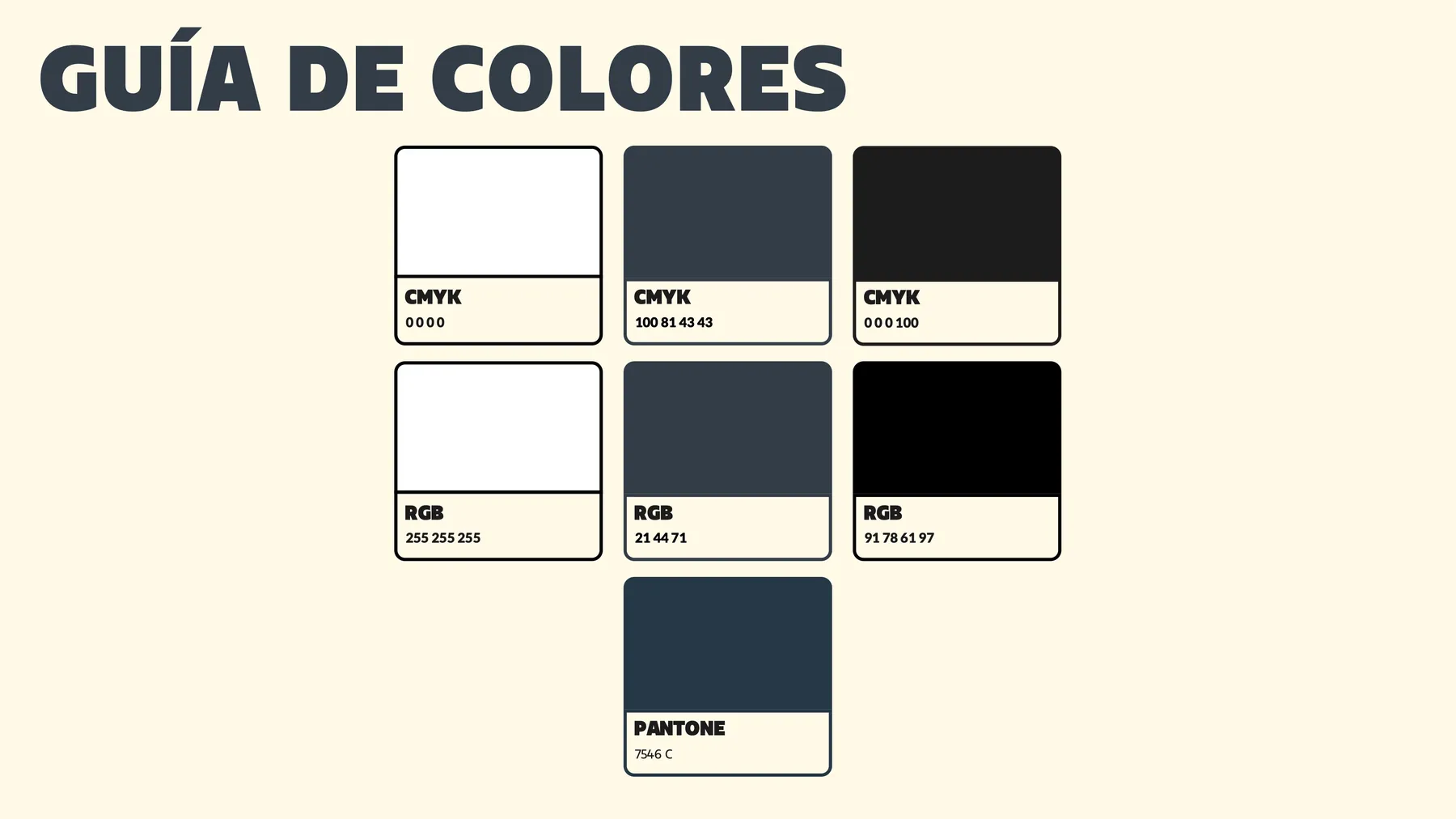 Guía de colores