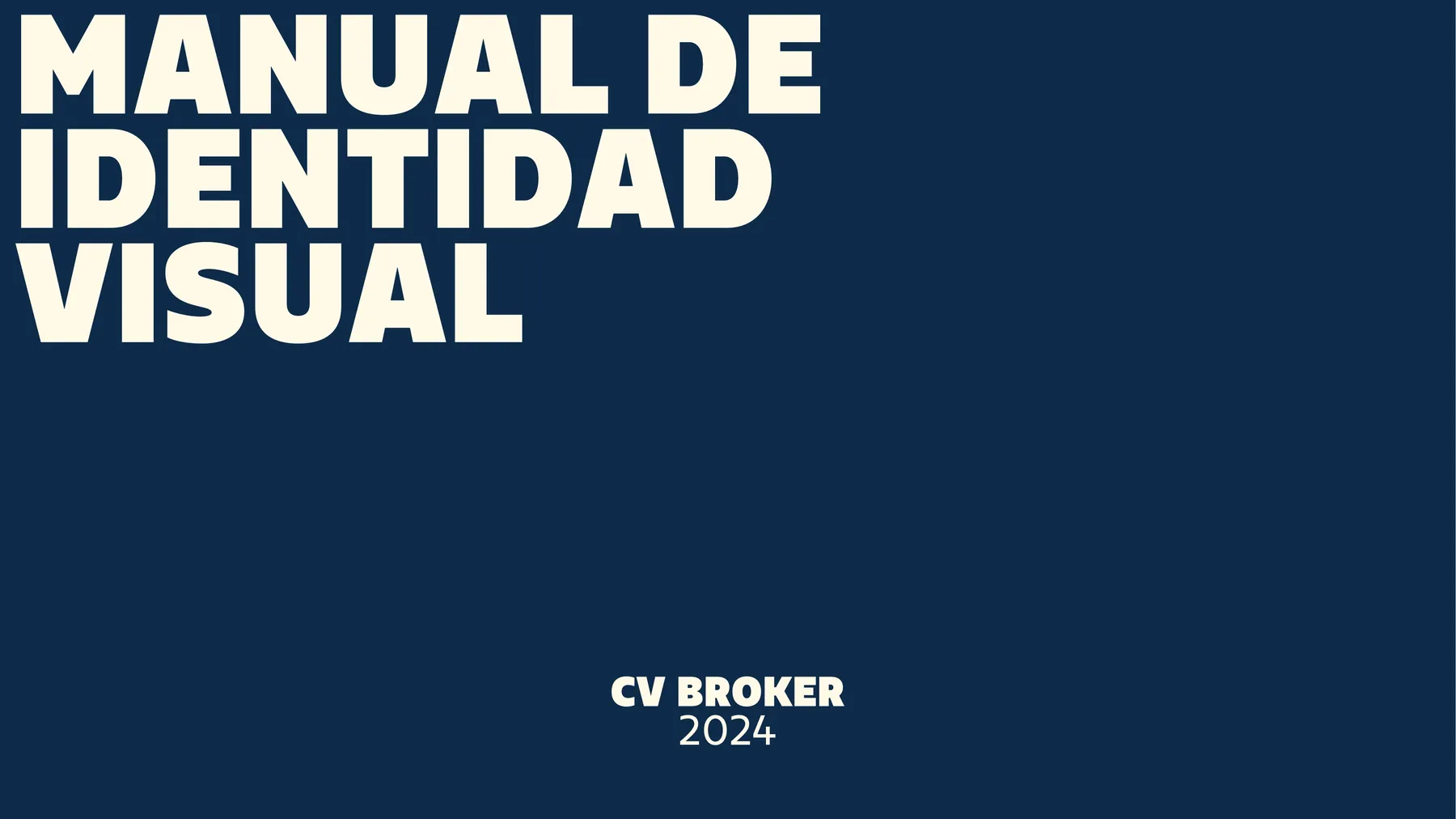 Portada del manual de identidad visual