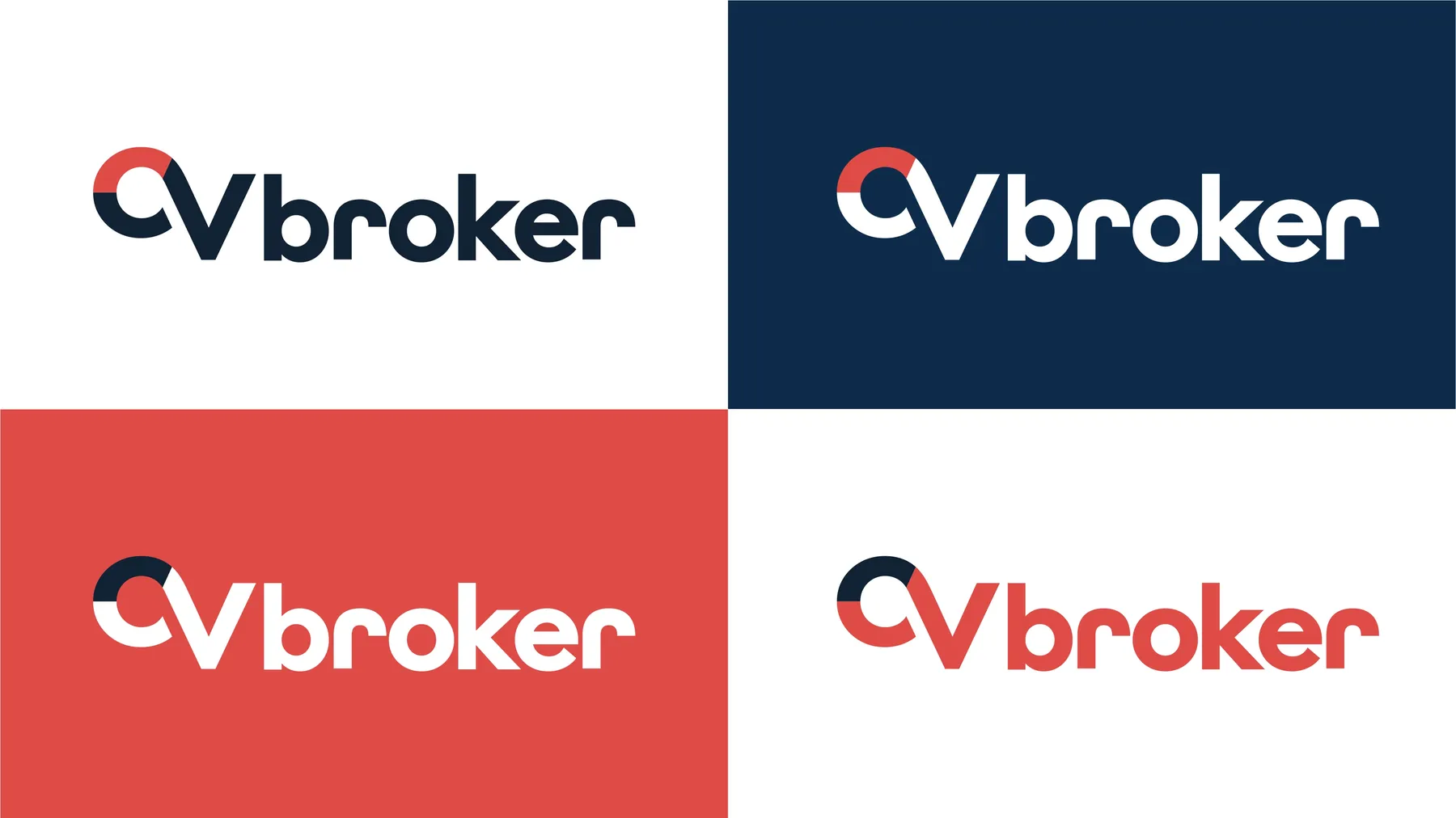 Versiones del logotipo de CV Broker