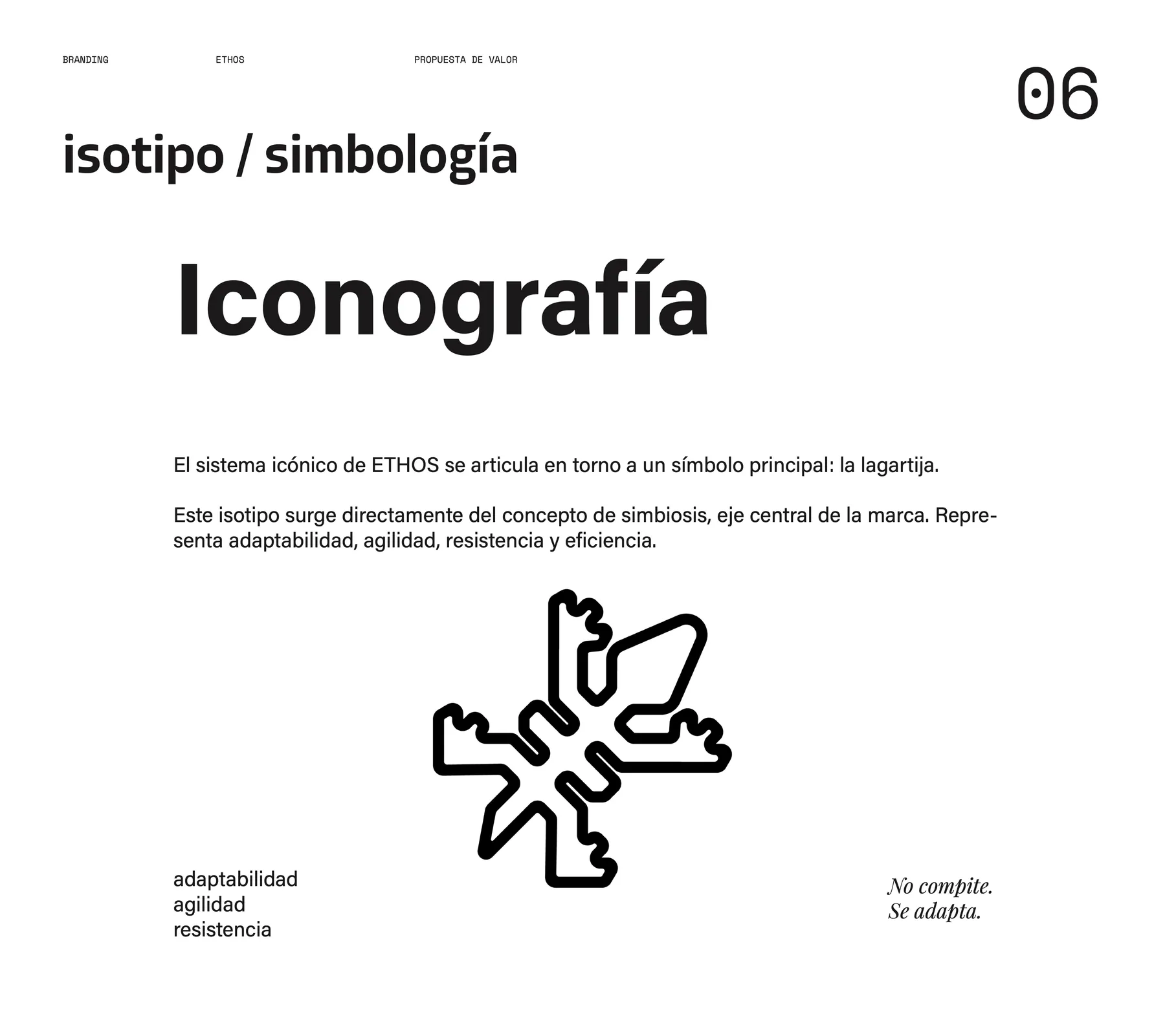 El isotipo de la lagartija