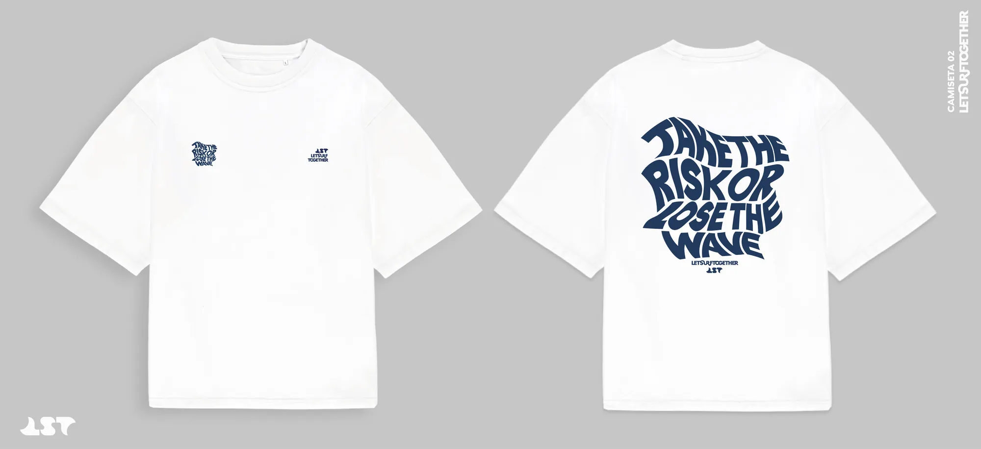 El diseño de la camiseta: delante, el isotipo; detrás, el lema