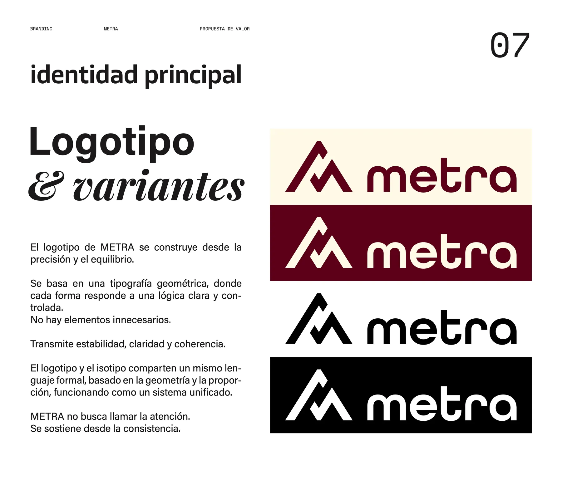 El logotipo y sus variantes